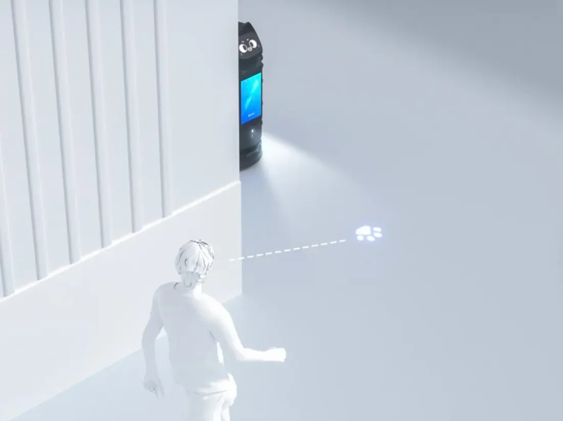 BellaBot Pro: Avisa antes de llegar a los cruces
