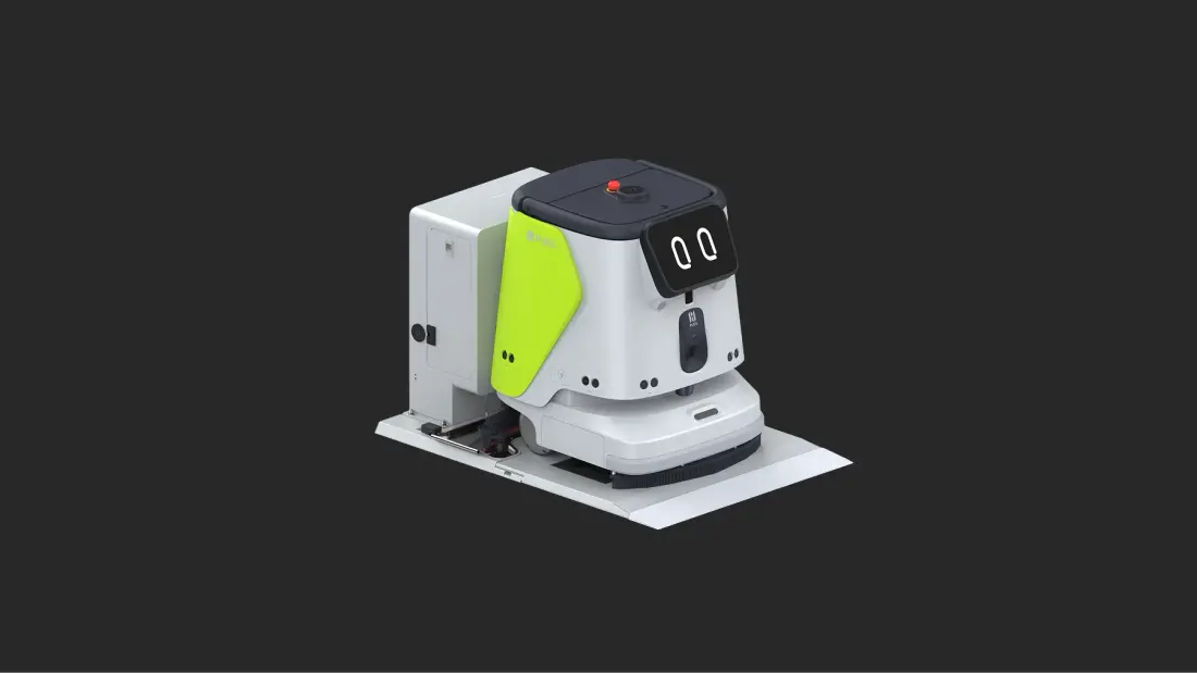 PUDU CC1 Pro Disc: Estación de trabajo
