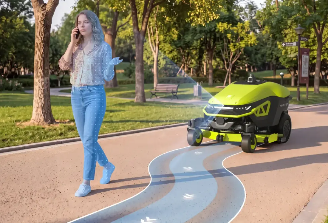 PUDU GT5: Atento a todo lo que le rodea